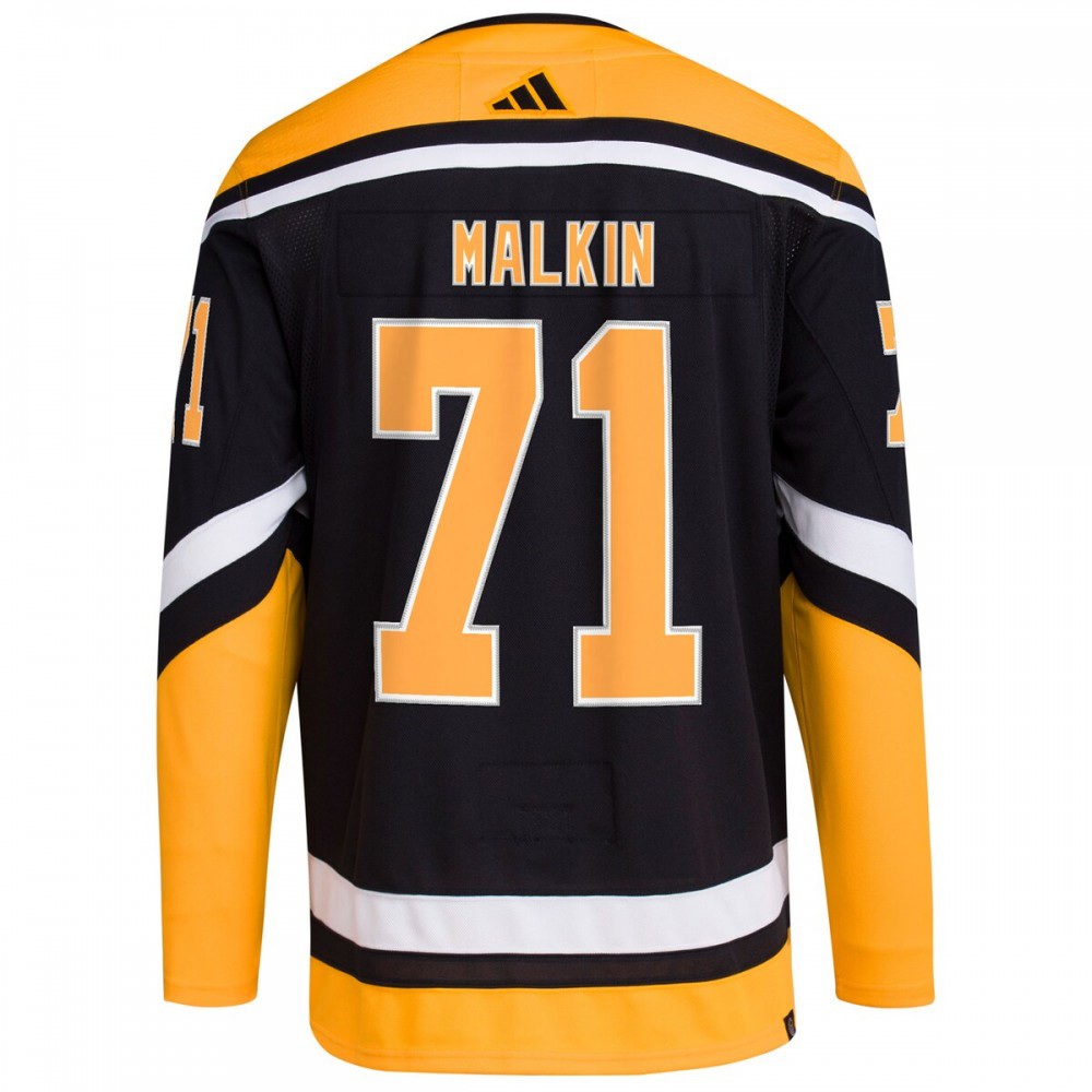 Evgeni Malkin Pittsburgh Penguins adidas Reverse Retro 2.0 Authentic Player Jersey - Black-Pro Kit Vault | Brand New 26/27 Sports Jerseys